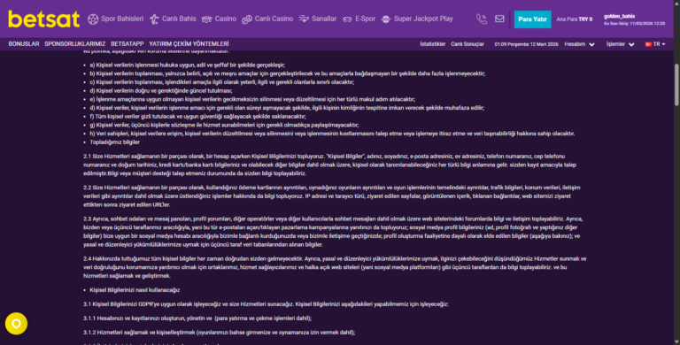 Betsat Bahis Bozdurma