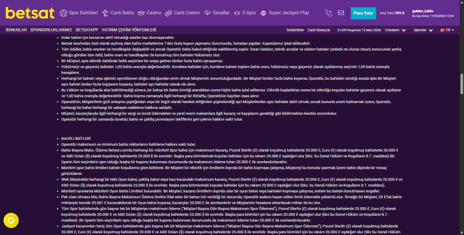 Betsat Bahis Bozdurma